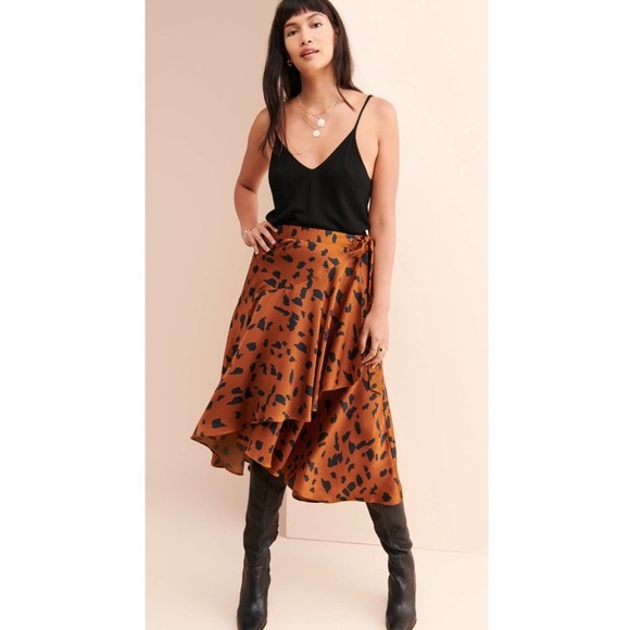 Cooper St Wrap Skirt Wild Cat Print - Picture 10 of 10